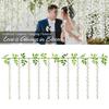 Simulated Wisteria Flowers Faux Weeping Plant with Flowers Artificial Flowering Wisteria Vine for Garland Wedding Arch Wall Decor