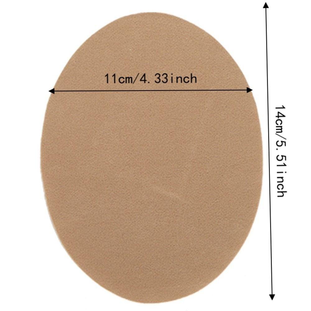 10pcs Oval Shape Elbow Repair Patches Iron-On Fabric Repair Patches DIY Crafts