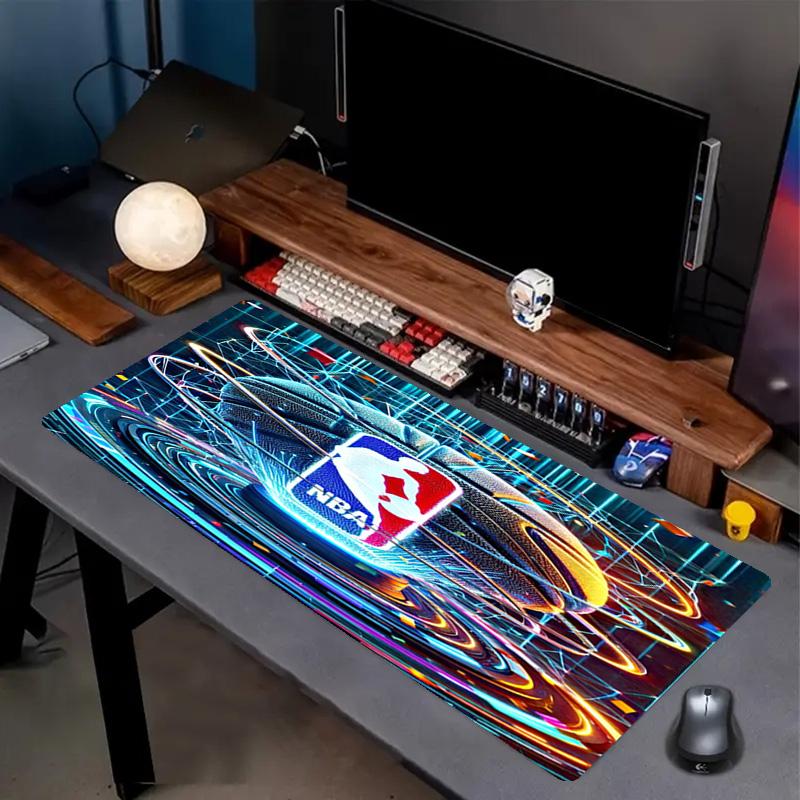 NBA Print Mauspad, Anti-Rutsch Desktop Tastaturmatte, für PC Laptop Gaming Arbeiten Tägliche Nutzung, Cooles Festival Überraschungsgeschenk