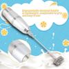 Handheld Electric Milk Frother Coffee Foam Maker with Stainless Steel Spring Whisks Stirrers