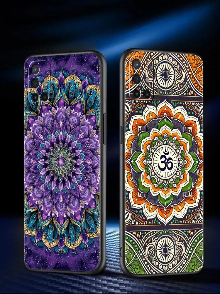 Phone Case For Oneplus 13R 13 12 10T 11 R10 Nord N100 N200 N10 9 9R CE 2 3 Z Pro Lite 5G Soft TPU Cover Indian Pattern Mandala