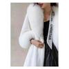 Eco-Friendly Faux Fox Fur Spliced Women's Jacket - European & American Style