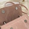 Simple Bow Crossbody Bag Fashionable Leather Handbags Y2K Trend Underarm Bag  Women