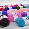 6pcs 150g Cotton Super Bulky Yarn  Machine Washable Knitting Crochet Yarn Multi-Color DIY Yarn for BlanketsHome Decor