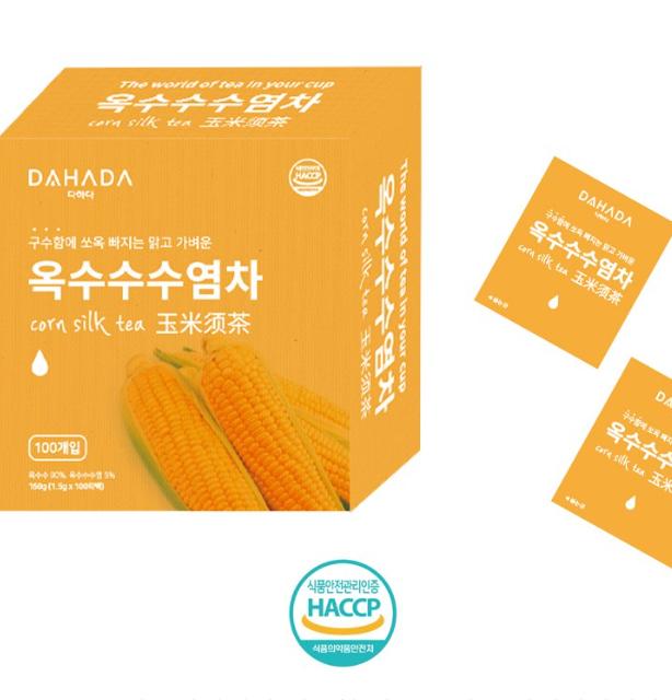 DAHADA Maisbarttee Teebeutel 100 Stück | Koreanischer Kräutertee