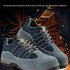 Men's Safety Shoes Insulated Safety Shoes Waterproof Breathe Puncture Resistant Slip-Resistant Steel Toe Sneakers Anti Smashing