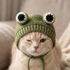 Knitted Pet Hat Big Eyes Funny Cute Cosplay Cap for Cats Dogs Pet Headgear