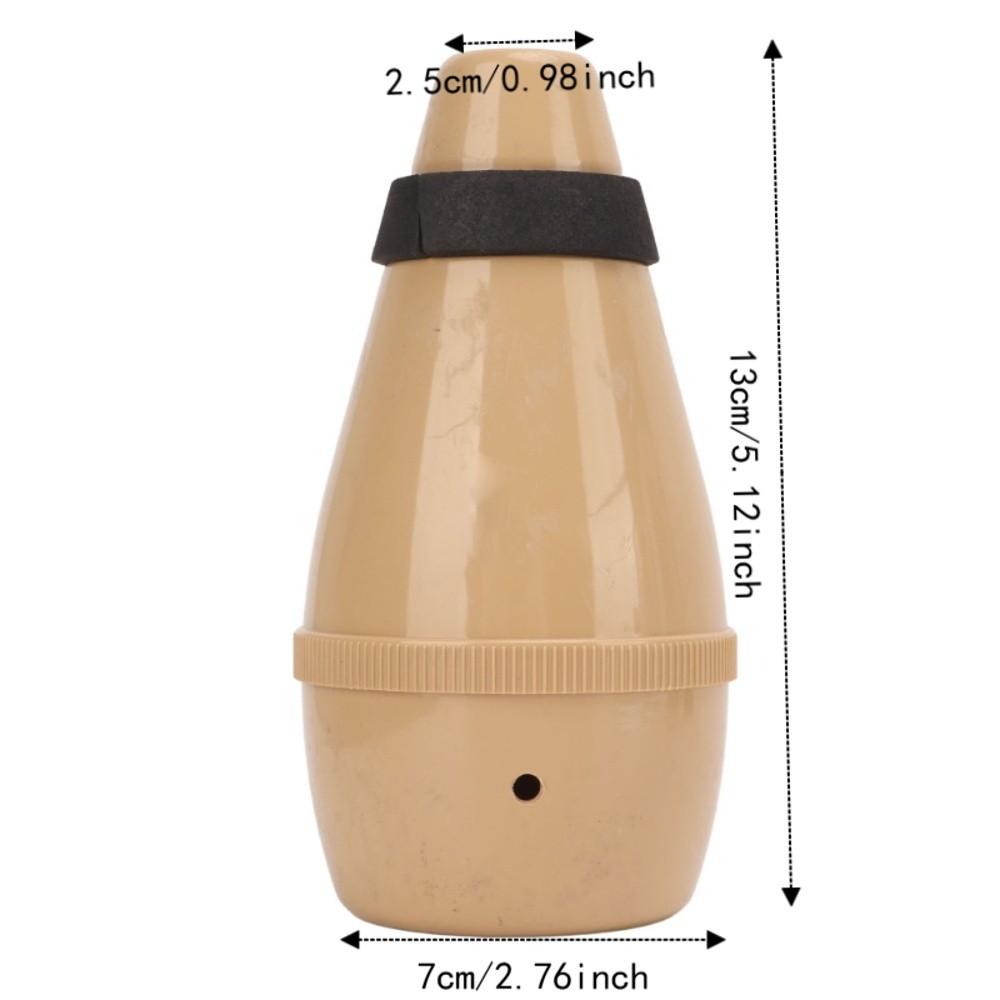 Wood Color Trumpet Practice Mute ABS Material Trumpet Straight Mute For Trumpet Practice