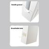 Plastic Garbage Can with Press Type Opening Large Capacity Trash Can Waste Bin Toilet Brush for Daily Disposal Need