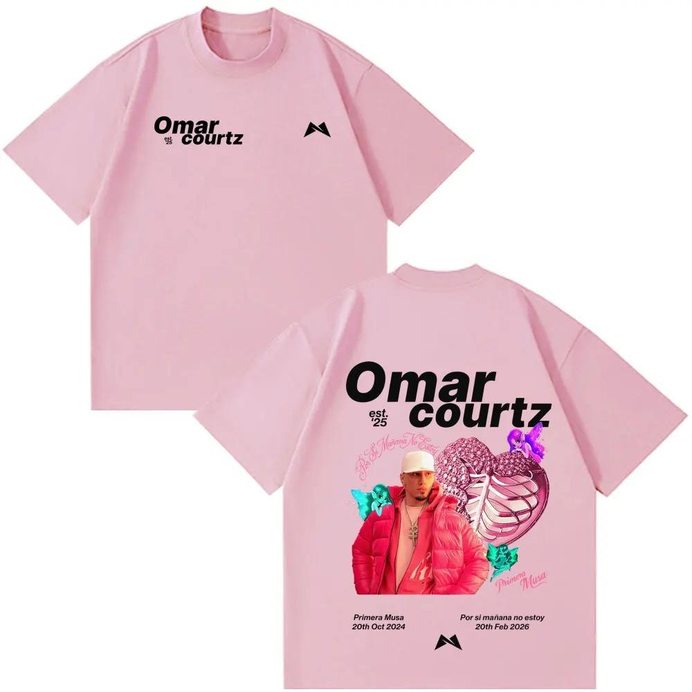 Rapper Omar Courtz Por Si Manana No Estoy Album Print 2026 T Shirt Men Women Hip-hop T-shirt Cotton Aesthetic Trendy T-shirts