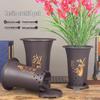 Orchid Clivia Imitation Ceramic Resin Plastic Flower Pot for Home Use