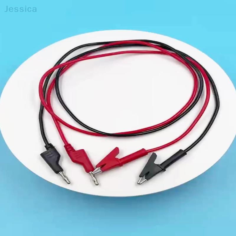 4mm Banana Plug to Alligator Clip Test Leads Pure Copper Electrical Test Cables, Universal Multimeter Probes