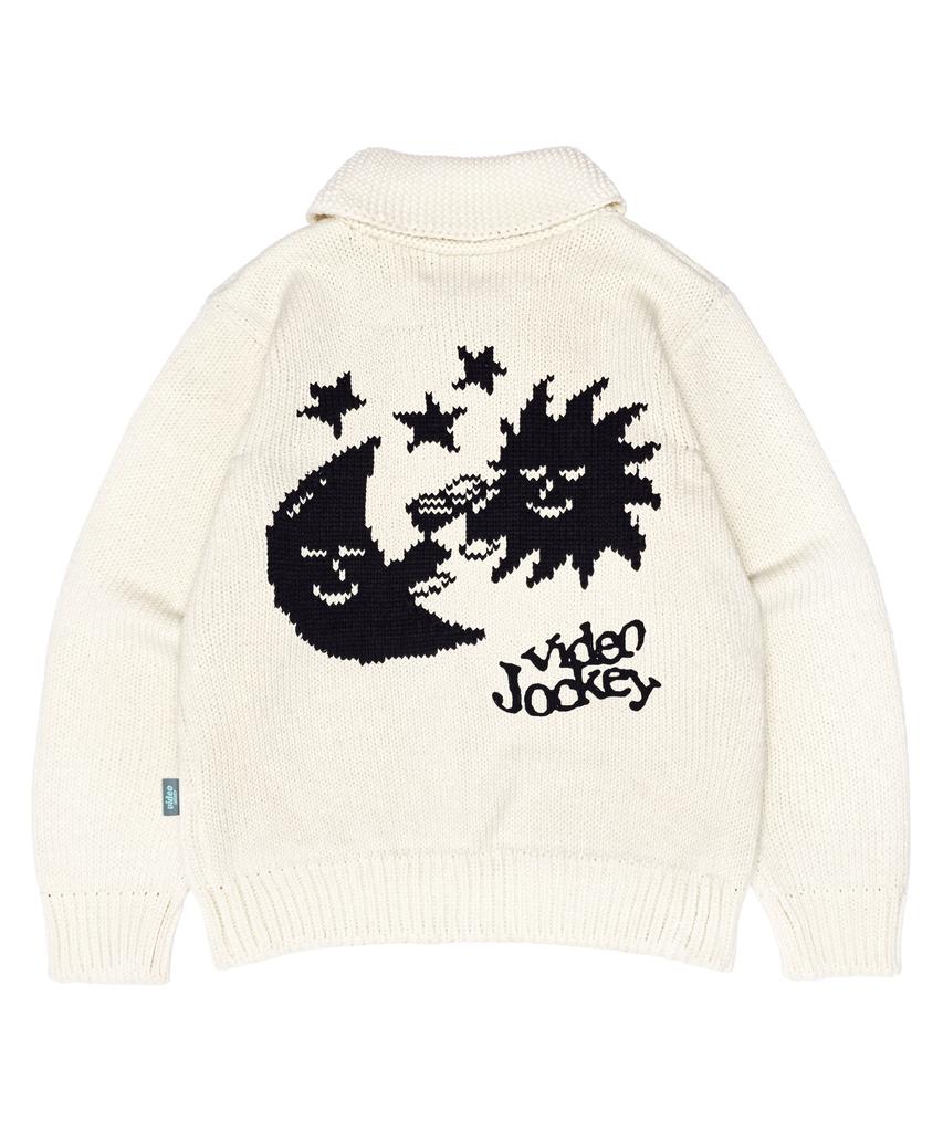 Video Jockey From Sun To Moon Cowichan Cardigan [Ivory]
