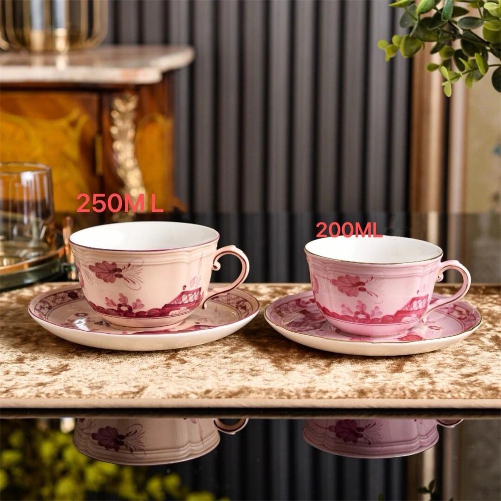 Home Furnishings Ceramic Cups And Plates Afternoon Tea Set Coffee Cups Restaurant Kitchen Supplies Gift Box 111ML/111mL
