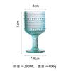 Bicchieri da Vino Colorati Retrò in Vetro Tazze per Succhi Bevande Fredde Bicchiere d'Acqua Gambo Alto Matrimonio Festa Casa Ristorante Bar Bicchieri da Tavola Tazza
