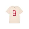MLB Straight T Shirt Unisex Ivory White 31TSK2031-43I