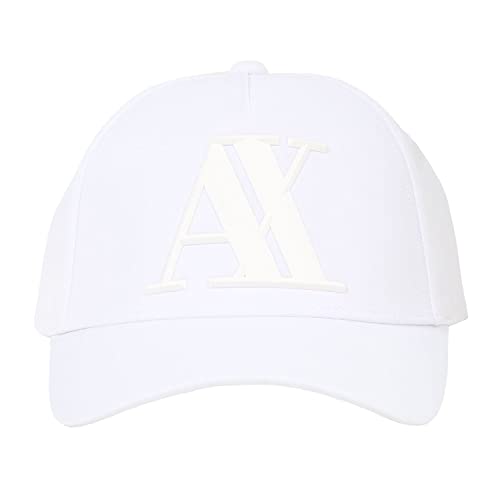 Мужская бейсболка ARMANI EXCHANGE с прорезиненным логотипом 954079 CC518 00010 Белый [Параллельный импорт]