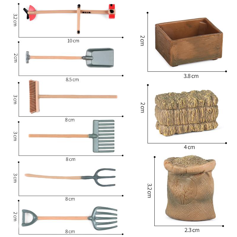 Oenux Poultry Farm Animals Model Simulation Pig Swine Sow Porcupine Boar Action Figures Figurine Lovely Educational Kids Toy