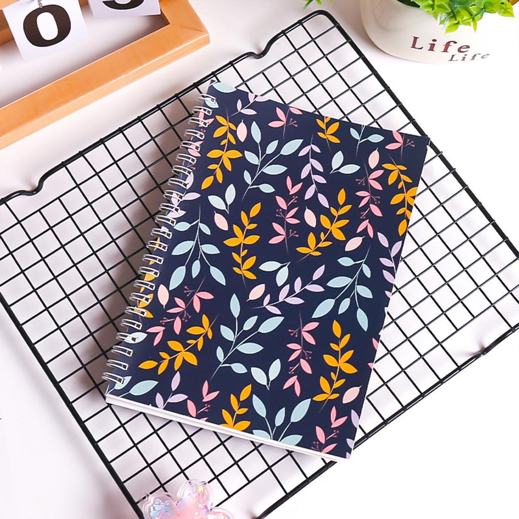 Papier autocollant à décoller des deux côtés Carnet japonais minimaliste Cahier à feuilles mobiles pour étudiants Planificateur rechargeable avec reliure spirale