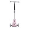 Dětská koloběžka 3 kola skládací světlo hudba výškově nastavitelná odrážecí koloběžka pro batole růžová
