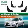 4PCS Car Mud Flaps Splash Guards Mudguards Car Mud Flaps Compatible with Mazda 6 Sedan 2002 2003 2004 2005 2006 2007 2008