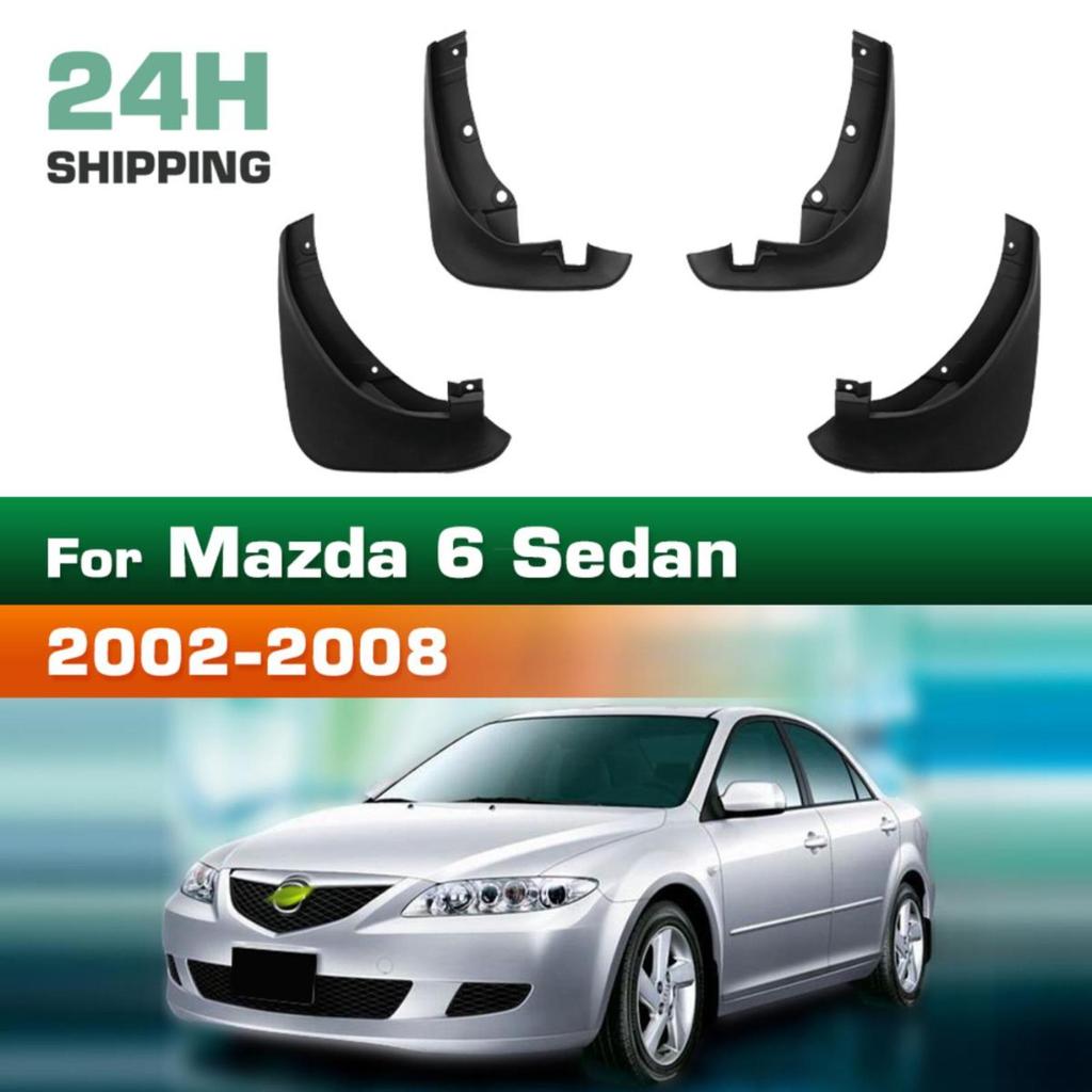4PCS Car Mud Flaps Splash Guards Mudguards Car Mud Flaps Compatible with Mazda 6 Sedan 2002 2003 2004 2005 2006 2007 2008