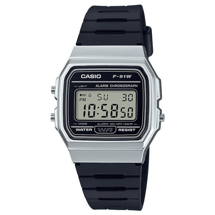 [Casio] Часы Casio Collection F-91WM-7AJH Мужские Черный Серебристый