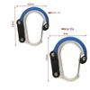 D-shaped Aluminum Carabiner: Multi-functional 360° Rotating Quick Link for Outdoor Sports