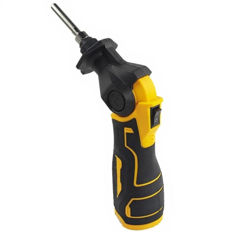 Portable 12V Soldering Iron Set With Double Tips And Wide Temperature Ranges 0-400℃ For DIY Craft And Home Repairs
