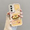 KEYSION Cartoon Niedliche Plüsch Stickerei Hülle für Samsung A05S A04S A13 5G mit Lanyard Stoßfeste Handyhülle für Galaxy S23 FE 5G