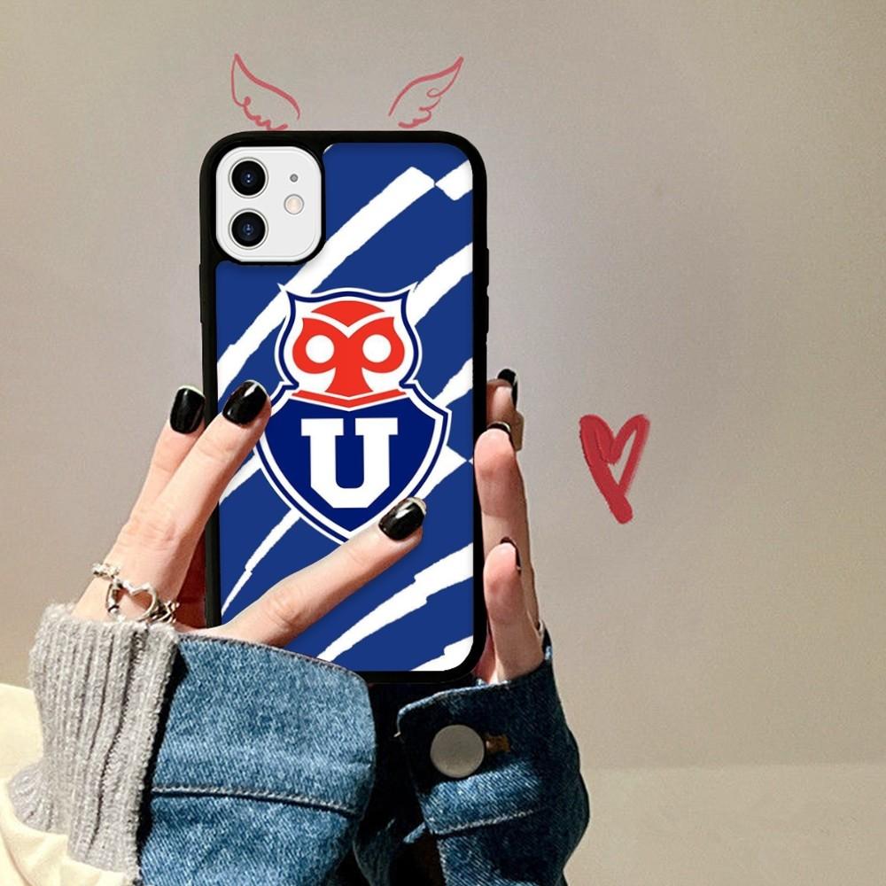 Chile U-University Logo Phone Case Silicone PC+TPU For For IPhone 11 12 13 14 15 16 Plus Pro Max Cover