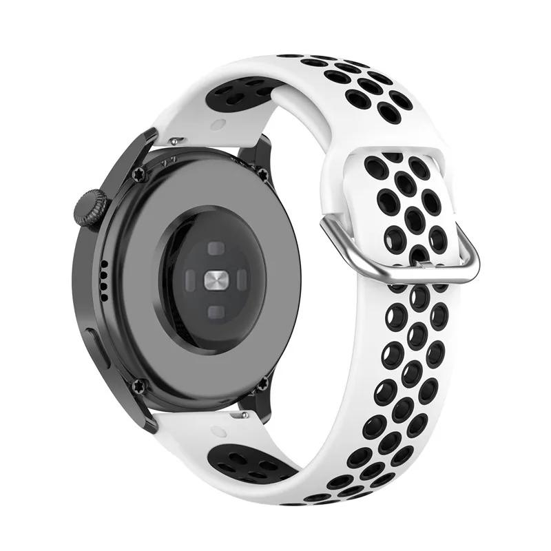 For 20mm 22mm Silicone Strap for Samsung Galaxy Watch Active 2 3 Gear S2 Wristband/Xiaomi Amazfit Bip Huawei Sports Strap