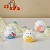 Creative Home Decor Lucky Mini Cat Ornament Ceramic Fortune Animal Statuette Little Figurine Living Room Desktop Accessories
