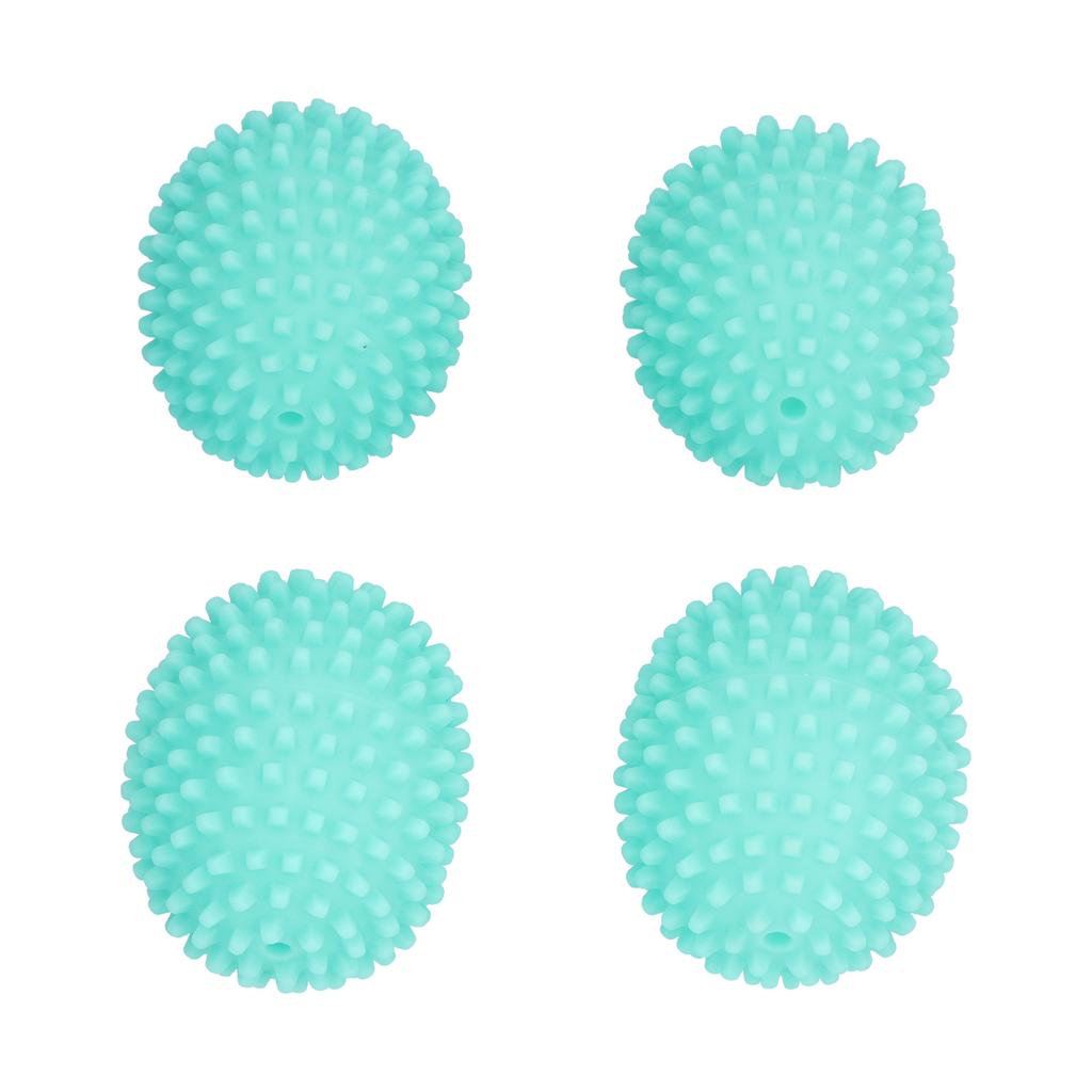 4PCS Oval Clothes Washing Ball Reusable Laundry Washing Drying Fabric Softener Ball Mint Green