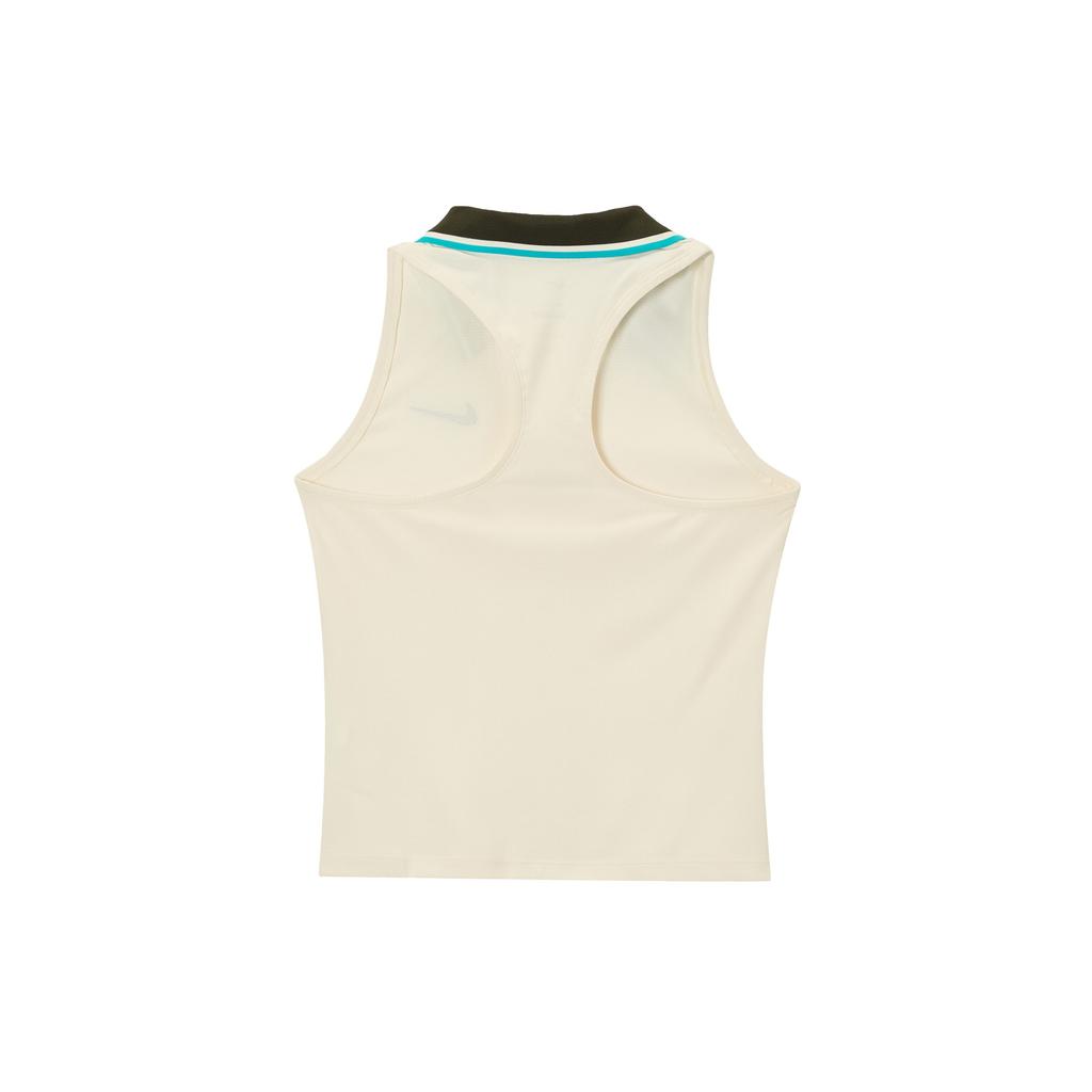 Nike Court Slam Dri-Fit Comfortable Breathable Quick-Drying Soft Tank Top Women Tops Light-Ivory Cactus-Green Black FZ6753110