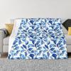 Floral Blue Poetic Escape Custom Gift An Ultra-Soft Micro Fleece Blanket