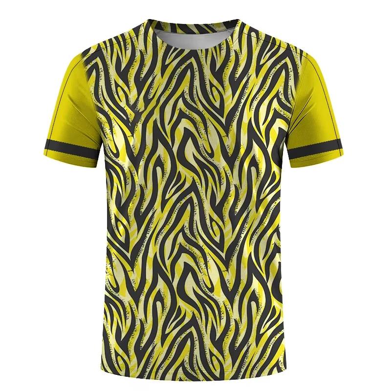 Simple Fashion Sports T-shirts For Men Summer Outdoor Short Sleeve 3D Printed T Shirts Casual Loose Running Fitness Tees Tops