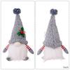 Christmas Decorations Dolls Knitted Pointed Hat with Lights Dwarf Knitted Hat Glowing Rudolph Doll Ornaments Without Battery