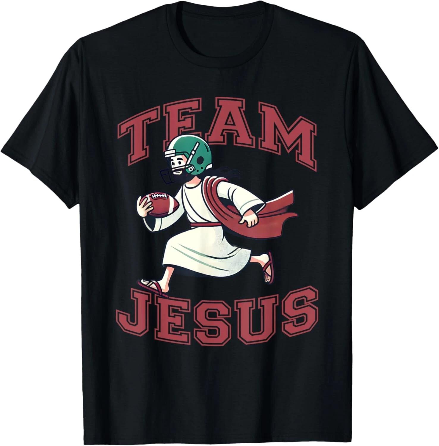 Team Jesus Football Lover Tee Christian Faith Bible unisex T-Shirt 3XL