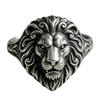 Luxury new retro lion head ring men's imitation Thai silver personalized ring European and American style jewelry