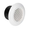 Round Air Vent ABS Louver Grille Cover Soffit for Bathroom Office Kitchen Ventilation 4in