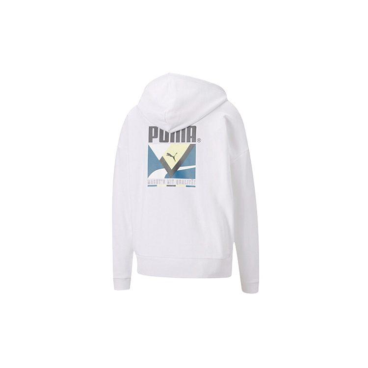 Puma Sweatshirts Women's White Hooded Moderate Regular 599056-02