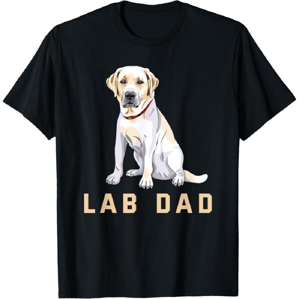 Lab Dad Yellow Labrador Retriever Shirt For Men T-Shirt XXXXXL чёрный