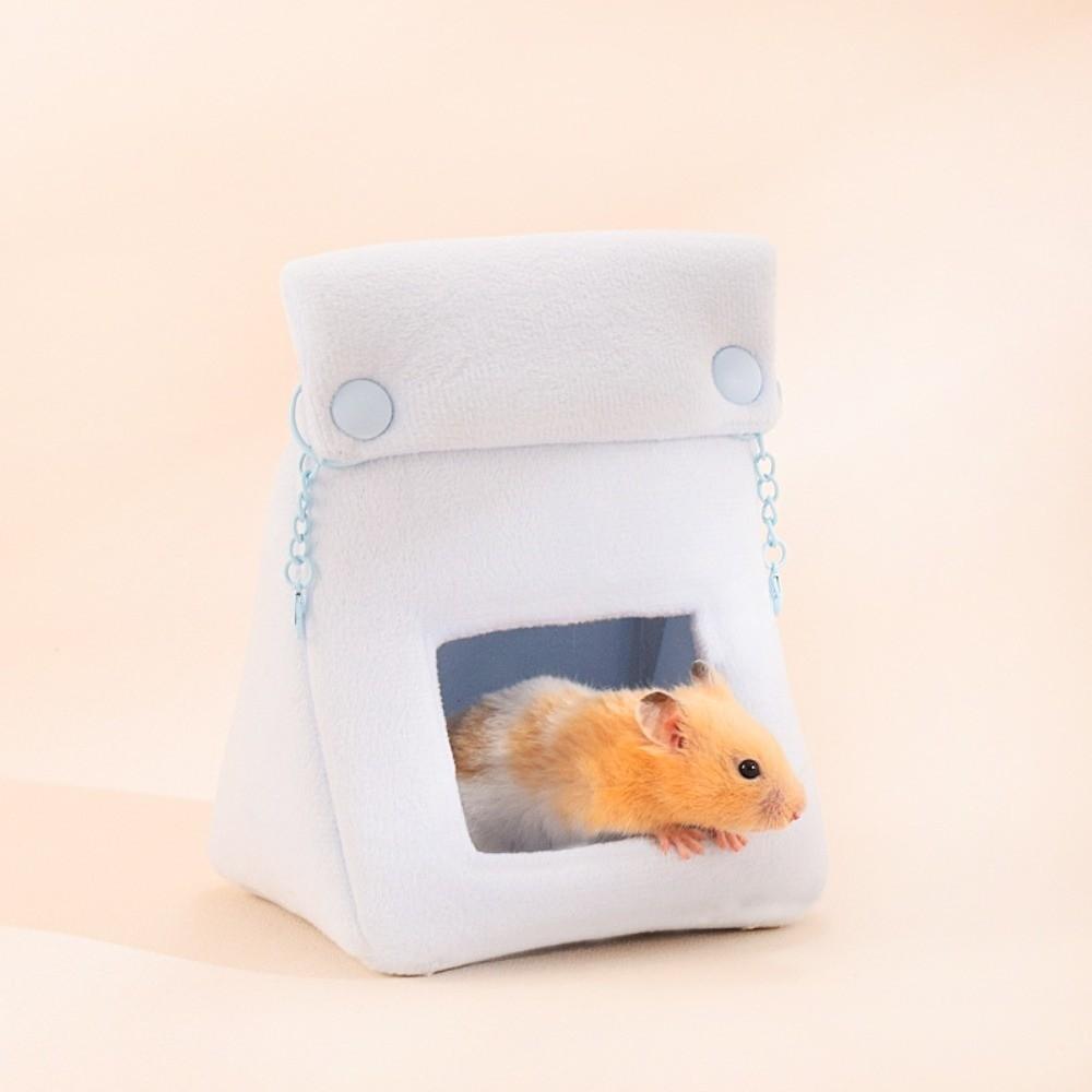 Warm Bread Bag Hamster Nest Windproof Plush Pet Bed Cute Hamster Cotton Nest  Cage Accessories