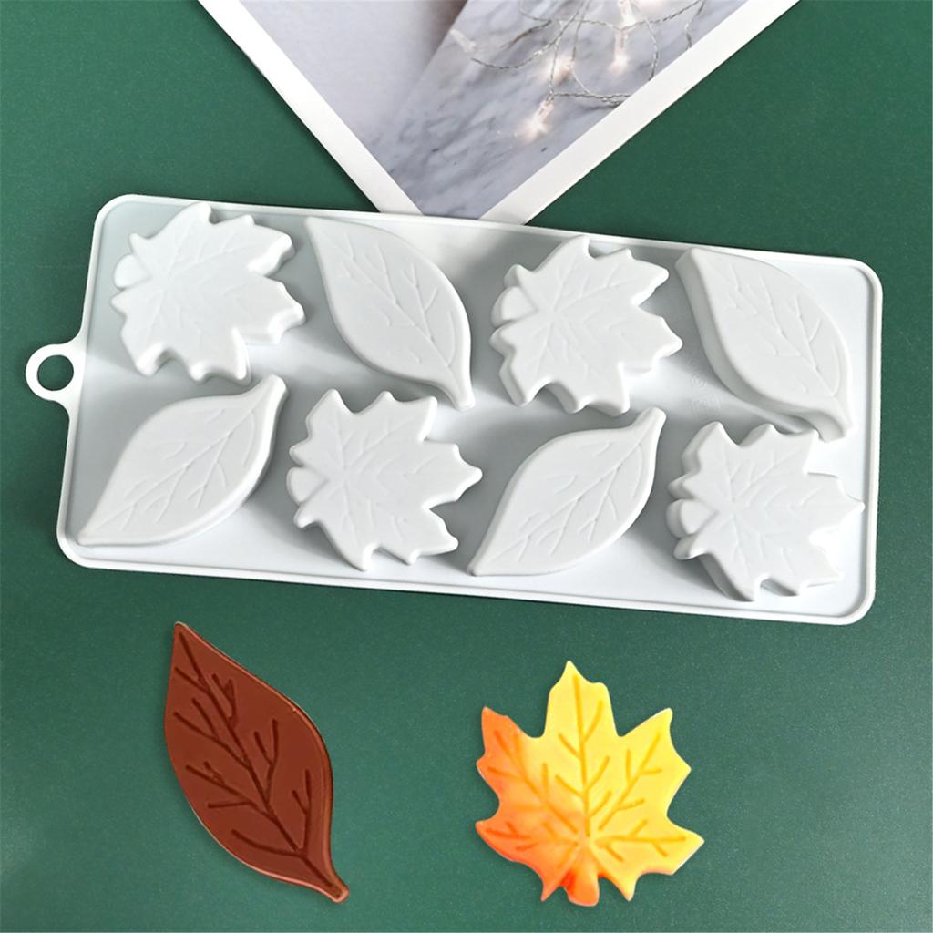 Maple Leaf Shape Silicone Molds Baking Tool Mousses Cake Decorating Molds for Making Chocolate Candy Candle Soap