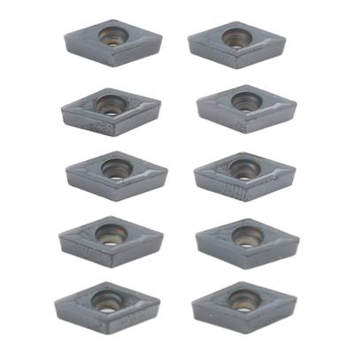 10pcs Carbide DCMT070204-SM Inserts with Inner Hole for Turning Lathe Machinery Tools High Resistance Cutting Blades