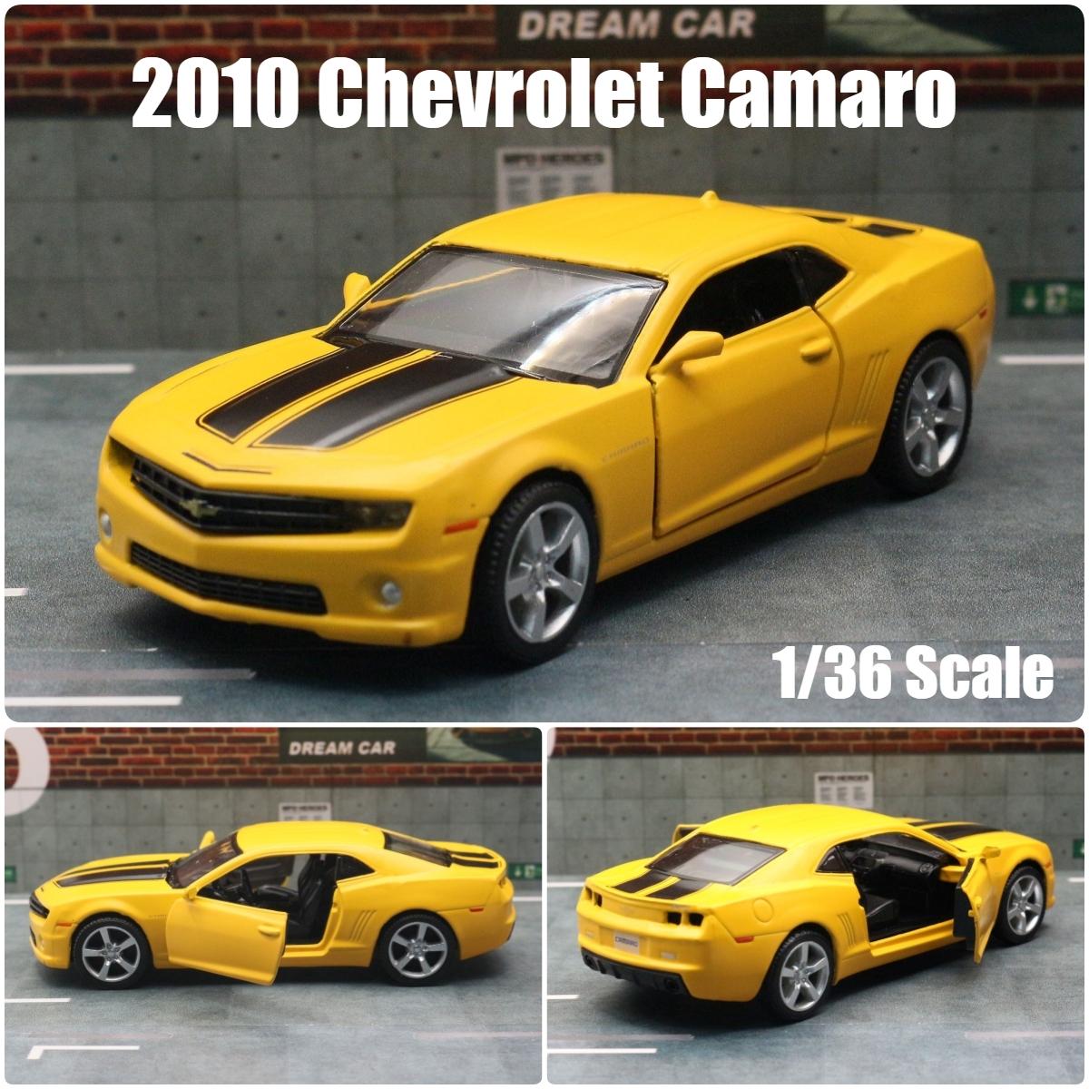 

1/36 Chevrolet Camaro Super Sport Toy Car Model 5 1:36 RMZ CiTY Diecast Miniature Vehicle Pull Back Collection Gift for Boys жёлтый