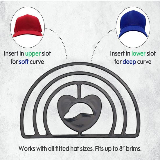 Hat Brim Bender Simple Operation Minimalistic Trace-less Sturdy Easy to Store Modeling Solid Color Hat Brim Curve Shape Bender Home Supplies