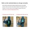 Charging Line Wristwatch USB Charging Cable Cord 2Pin 4mm Charging Wire for T600s FK78 FK88 X7 X8 F18 Portable