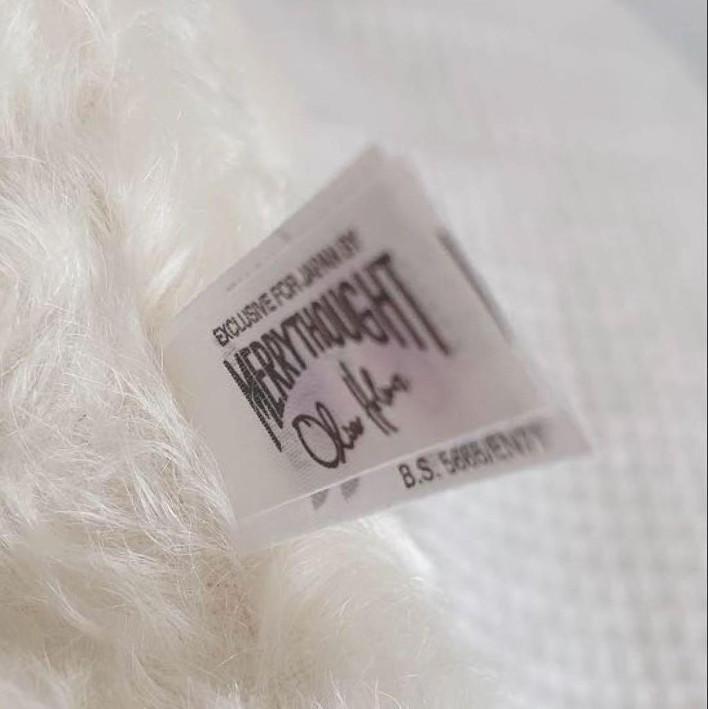 [USED] Merrythought Fruitcake Cheeky White Teddy Bear White UK